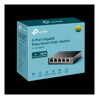 TP-Link stikalo TL-SG105MPE Easy Smart, 5x GLAN, 4x PoE , 120W
