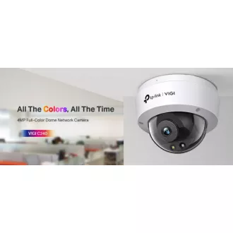 TP-Link VIGI C240(2,8 mm) - Kupolasta kamera, 4 MP, 2,8 mm, barvna