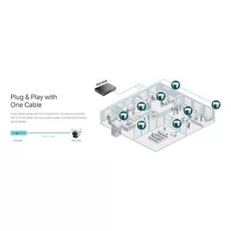 TP-Link VIGI C450(4mm) Kamera z vrtljivo ploščo, 5MP, 4mm, barvna