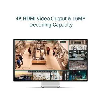 TP-LINK VIGI NVR1104H-4P 4 kanali, 4x Lan s PoE, 2x USB