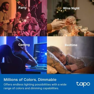 TP-Link Tapo L535E, pametna LED žarnica Wi-Fi, barvna, 2500-6500K, E27 TP-Link Tapo L535E, pametna LED žarnica Wi-Fi, barvna, 2500-6500K, E27