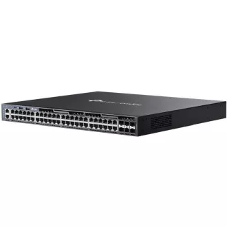 TP-Link SG6654X Omada 48-portno gigabitno stikalo z možnostjo zlaganja v vrsto L3, 48 gigabitnih vrat RJ45 in 6× 10 Gbps reže SFP