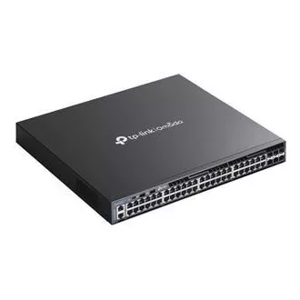 TP-Link SG6654X Omada 48-portno gigabitno stikalo z možnostjo zlaganja v vrsto L3, 48 gigabitnih vrat RJ45 in 6× 10 Gbps reže SFP