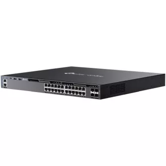 TP-Link SG6428X Omada 24-portno gigabitno stikalo RJ45 z možnostjo zlaganja L3, 4×10 Gb/s reže SFP