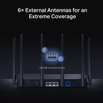 MERCUSYS MR47BE - BE9300 Tri-band Wi-Fi 7 Router, 2,5G WAN, 3x 2,5G LAN, EasyMesh