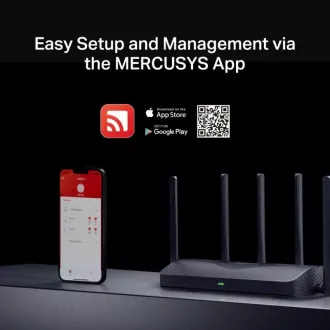 MERCUSYS MR47BE - BE9300 Tri-band Wi-Fi 7 Router, 2,5G WAN, 3x 2,5G LAN, EasyMesh