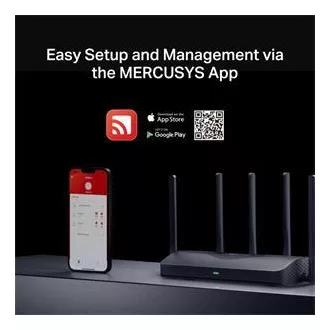 MERCUSYS MR47BE - BE9300 Tri-band Wi-Fi 7 Router, 2,5G WAN, 3x 2,5G LAN, EasyMesh