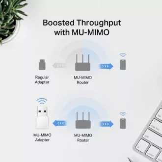 MERCUSYS MA30N - Brezžični dvopasovni adapter AC1300 USB Nano