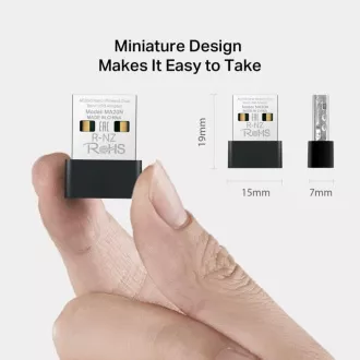MERCUSYS MA20N - Brezžični dvopasovni adapter AC650 USB Nano