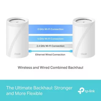 TP-Link Deco BE65(3-pack) BE9300 Tri-band Mesh WiFi 7 sistem za celoten dom, 4x 2,5GLAN, USB, 2,4/5/6GHz, HomeShi