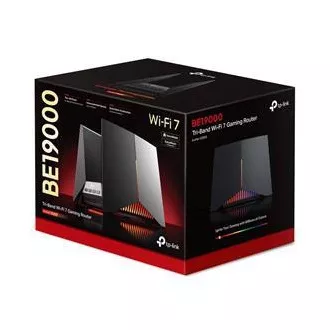TP-Link Archer GE800 - BE19000, 1x10GLAN, 2x2.5GLAN, 4xLAN, 1x USB 3.0, tripasovni gaming Wi-Fi 7 usmerjevalnik, HomeShiel™, EasyMesh™