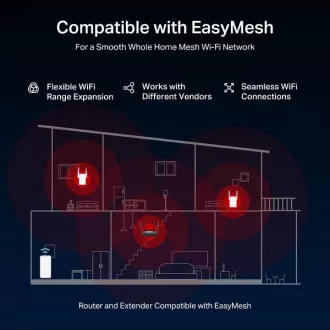 Mercusys MR25BE Usmerjevalnik Wi-Fi 7 z dvema pasovoma BE3600