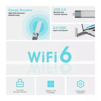 TP-Link Archer TX20UH - Brezžični adapter USB AX1800 z visokim izkoristkom TP-Link Archer TX20UH - Brezžični adapter USB AX1800 z visokim izkoristkom
