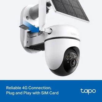TP-Link Tapo C615 KIT - Komplet vrtljivih varnostnih kamer 4G LTE s solarno ploščo
