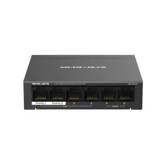 Mercusys MS106PG 6-vratni namizni stikalo 100/1000 Mb/s s 4 vrati PoE