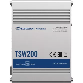 Teltonika PoE  stikalo brez upravljanja, 8, 10/100/1000, 2x SFP vrata - TSW200