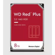 WD RED PLUS NAS WD80EFPX/8TB/3,5"/256 MB predpomnilnika/5640 vrtljajev na minuto/215 MB/s/CMR