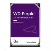 WD PURPLE WD85PURZ 8TB SATA/600 256 MB predpomnilnika, nizka stopnja hrupa, CMR