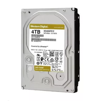 WD GOLD WD4004FRYZ 4TB SATA/ 6Gb/s 256 MB predpomnilnika 7200 vrtljajev na minuto, CMR, Enterprise