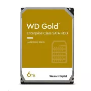 WD GOLD WD6004FRYZ 6TB SATA/6Gb/s 256 MB predpomnilnika 7200 vrtljajev na minuto, CMR, Enterprise