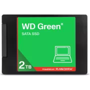 WD GREEN 3D NAND SSD WDS200T5G0A 2TB, SATA III 6Gb/s, 545 MB/s, 2,5"