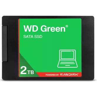 WD GREEN 3D NAND SSD WDS200T5G0A 2TB, SATA III 6Gb/s, 545 MB/s, 2,5"
