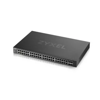 Zyxel XGS1935-52, 52 vrat Lite-L3, pametno upravljano stikalo, 48x gigabitno bakreno in 4x 10G SFP , hibridni način, samostojno ali N