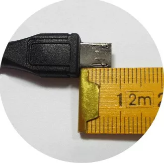 Kabel micro USB 2.0, A-B 1,8 m z daljšim priključkom