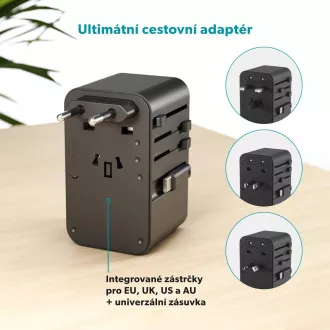 Potovalni adapter Epico UltraBoost GaN 70W EU70