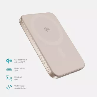 Epico Qi2 5000mAh Alu Mag PowerBank EM51 - roza Epico Qi2 5000mAh Alu Mag PowerBank EM51 - roza