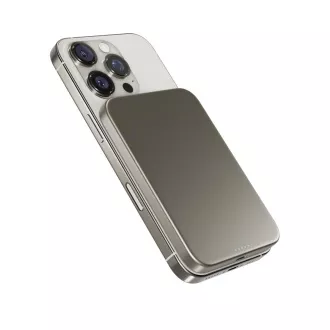 Epico Qi2 5000mAh Alu Mag  PowerBank EM51 - titan