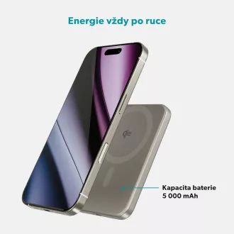 Epico Qi2 5000mAh Alu Mag  PowerBank EM51 - titan