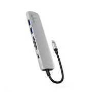 Epico 6v1 Alu vozlišče 8K s priključkom USB-C - srebrno