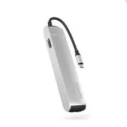 Epico 6v1 Slim Hub 8K s priključkom USB-C - srebrn