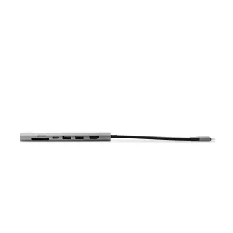Multimedijsko vozlišče Epico 7v1 8K s priključkom USB-C - sivo