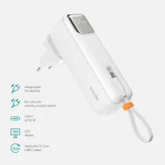 Epico 2v1 5000mAh powerbank in adapter ET30