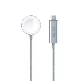 Epico Polnilec USB-C Apple Watch 1,2 m - srebrn