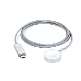 Epico Polnilec USB-C Apple Watch 1,2 m - srebrn