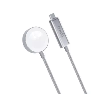 Epico Polnilec USB-C Apple Watch 1,2 m - srebrn