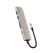 Aluminijasto vozlišče Epico 6v1 USB-C 8K - belo