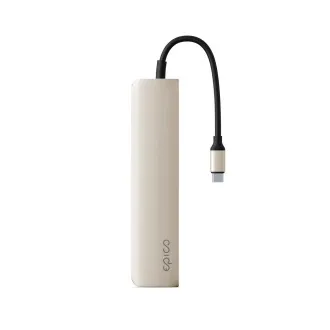 Aluminijasto vozlišče Epico 6v1 USB-C 8K - belo