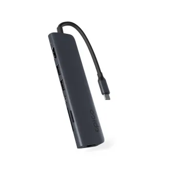 Epico 7v1 aluminijasto vozlišče USB-C 8K - črnilo