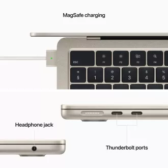 Apple MacBook Air 13/M2/13,6"/2560x1664/8GB/256GB SSD/M2/OS X/Starlight/1R Apple MacBook Air 13/M2/13,6"/2560x1664/8GB/256GB SSD/M2/OS X/Starlight/1R