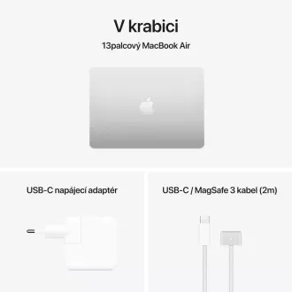 Apple MacBook Air 13"/M4/13,6"/2560x1664/16GB/256GB SSD/M4/Sequoia/Srebrna/1R Apple MacBook Air 13"/M4/13,6"/2560x1664/16GB/256GB SSD/M4/Sequoia/Srebrna/1R