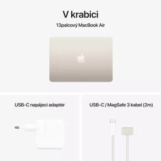 Apple MacBook Air 13"/M4/13,6"/2560x1664/16GB/256GB SSD/M4/Sequoia/Starlight/1R Apple MacBook Air 13"/M4/13,6"/2560x1664/16GB/256GB SSD/M4/Sequoia/Starlight/1R