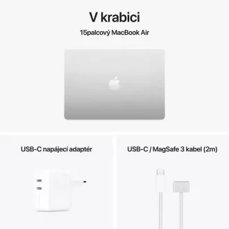 Apple MacBook Air 15"/M4/15,3"/2880x1864/16GB/512GB SSD/M4/Sequoia/Srebrna/1R