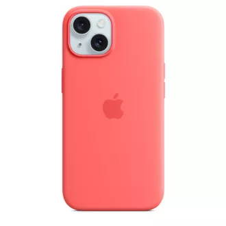 Silikonsko ohišje za iPhone 15  z državno članico - Guava