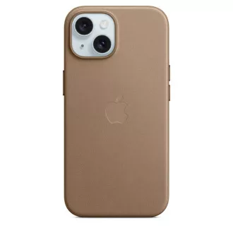 Ohišje za iPhone 15  FineWoven z MS - Taupe