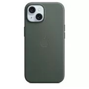 Ohišje za iPhone 15  iz fino tkanega materiala z MS - Evergreen