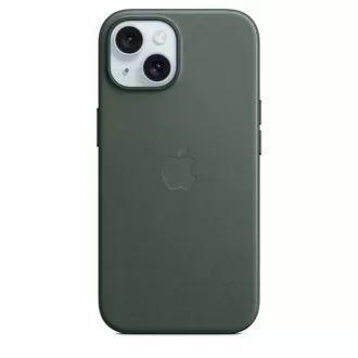 Ohišje za iPhone 15  iz fino tkanega materiala z MS - Evergreen